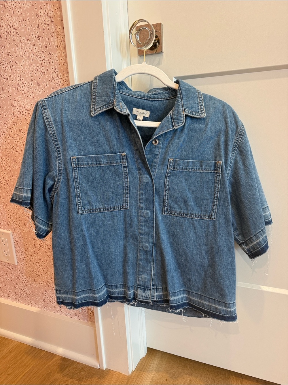 Pilcro Light Blue Denim Shirt - Picture 4 of 5